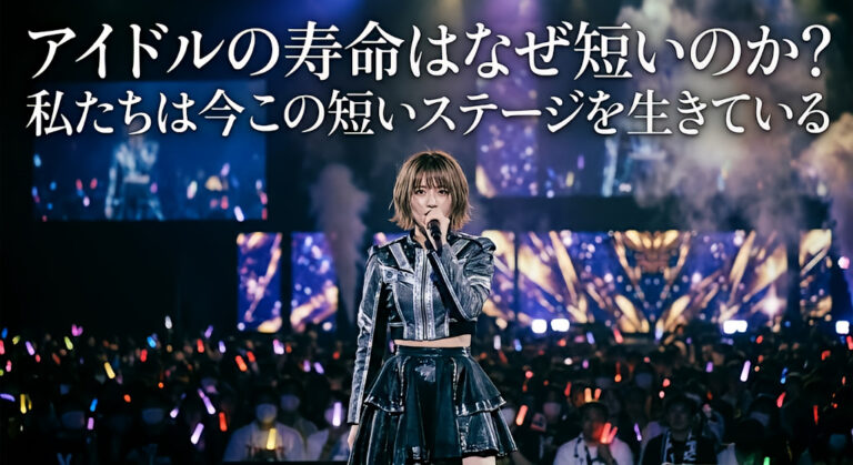 アイドルの寿命はなぜ短いのか？私たちは今この短いステージを生きている | X-NOTE